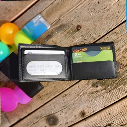 Leather wallet  branded  latest design slim  for men and boys