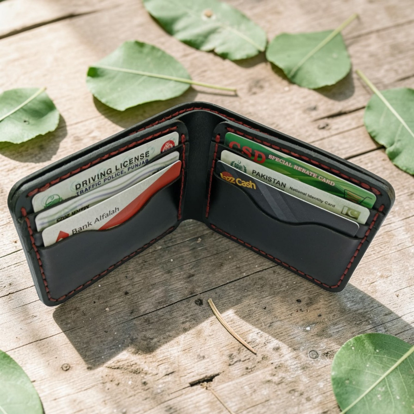 Bi-fold Handmade Leather Wallets for Men